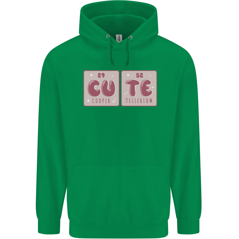 Cute Funny Periodic Table Mens 80% Cotton Hoodie Irish Green