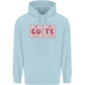 Cute Funny Periodic Table Mens 80% Cotton Hoodie Light Blue