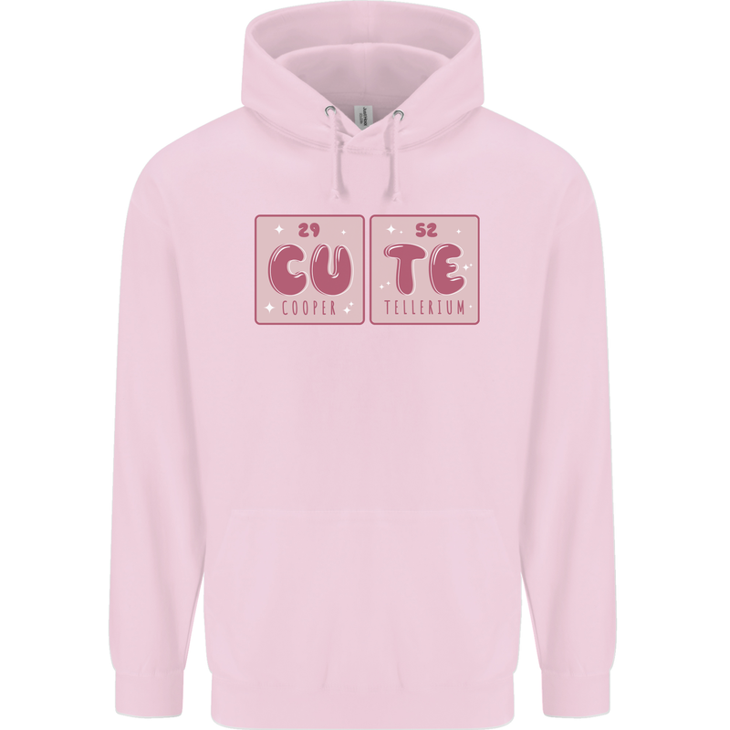 Cute Funny Periodic Table Mens 80% Cotton Hoodie Light Pink