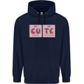 Cute Funny Periodic Table Mens 80% Cotton Hoodie Navy Blue