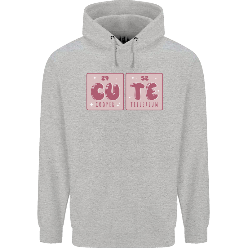 Cute Funny Periodic Table Mens 80% Cotton Hoodie Sports Grey