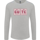 Cute Funny Periodic Table Mens Long Sleeve T-Shirt Sports Grey