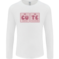 Cute Funny Periodic Table Mens Long Sleeve T-Shirt White