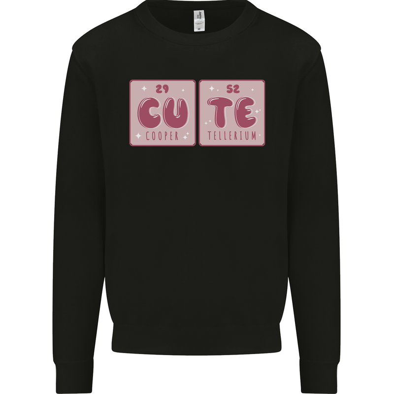 Cute Funny Periodic Table Mens Sweatshirt Jumper Black