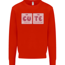 Cute Funny Periodic Table Mens Sweatshirt Jumper Bright Red
