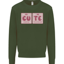 Cute Funny Periodic Table Mens Sweatshirt Jumper Forest Green