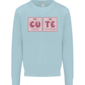 Cute Funny Periodic Table Mens Sweatshirt Jumper Light Blue