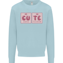 Cute Funny Periodic Table Mens Sweatshirt Jumper Light Blue