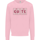 Cute Funny Periodic Table Mens Sweatshirt Jumper Light Pink