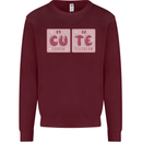 Cute Funny Periodic Table Mens Sweatshirt Jumper Maroon