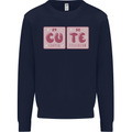 Cute Funny Periodic Table Mens Sweatshirt Jumper Navy Blue