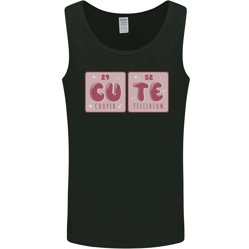 Cute Funny Periodic Table Mens Vest Tank Top Black