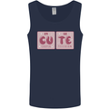 Cute Funny Periodic Table Mens Vest Tank Top Navy Blue