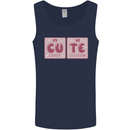 Cute Funny Periodic Table Mens Vest Tank Top Navy Blue