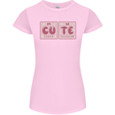 Cute Funny Periodic Table Womens Petite Cut T-Shirt Light Pink