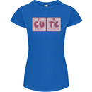 Cute Funny Periodic Table Womens Petite Cut T-Shirt Royal Blue
