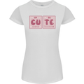 Cute Funny Periodic Table Womens Petite Cut T-Shirt White