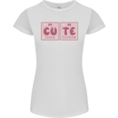 Cute Funny Periodic Table Womens Petite Cut T-Shirt White