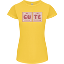 Cute Funny Periodic Table Womens Petite Cut T-Shirt Yellow