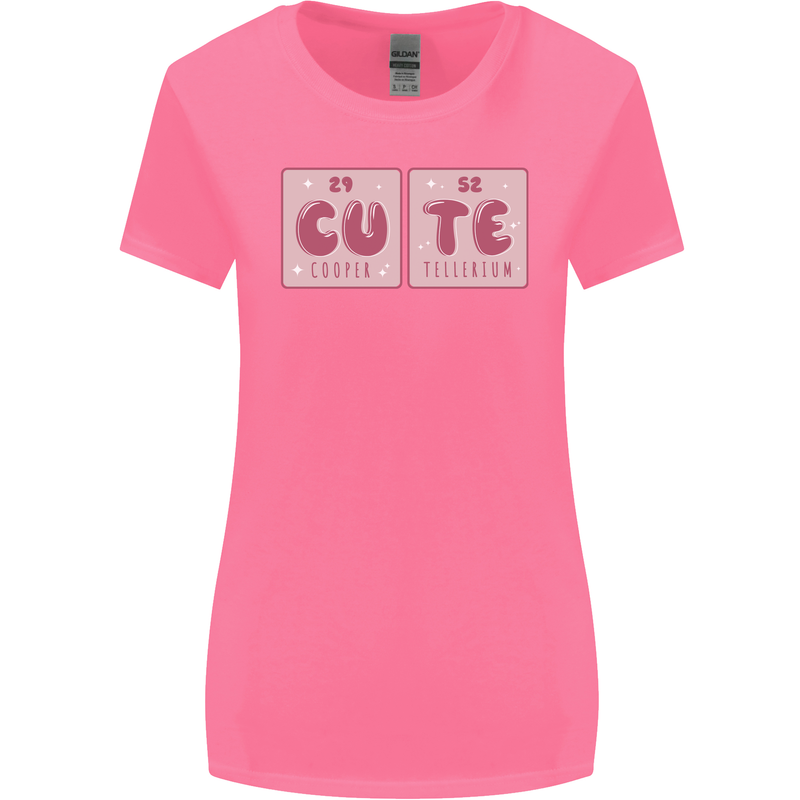 Cute Funny Periodic Table Womens Wider Cut T-Shirt Azalea
