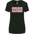 Cute Funny Periodic Table Womens Wider Cut T-Shirt Black