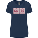 Cute Funny Periodic Table Womens Wider Cut T-Shirt Navy Blue