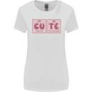 Cute Funny Periodic Table Womens Wider Cut T-Shirt White