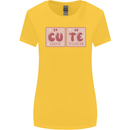 Cute Funny Periodic Table Womens Wider Cut T-Shirt Yellow