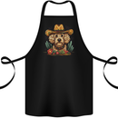 Cute Goldendoodle Mexican Style Western Cotton Apron 100% Organic Black
