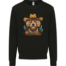Cute Goldendoodle Mexican Style Western Kids Sweatshirt Jumper Black