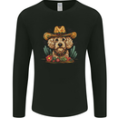 Cute Goldendoodle Mexican Style Western Mens Long Sleeve T-Shirt Black