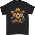 Cute Goldendoodle Mexican Style Western Mens T-Shirt 100% Cotton Black