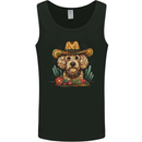 Cute Goldendoodle Mexican Style Western Mens Vest Tank Top Black