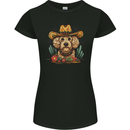 Cute Goldendoodle Mexican Style Western Womens Petite Cut T-Shirt Black