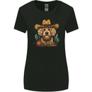 Cute Goldendoodle Mexican Style Western Womens Wider Cut T-Shirt Black