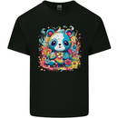 Cute Kawaii Panda Bear Kids T-Shirt Childrens Black