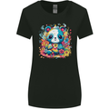 Cute Kawaii Panda Bear Womens Wider Cut T-Shirt Black