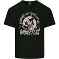 Cute Monsters Funny Halloween Cats & Witch Kids T-Shirt Childrens Black