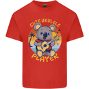 Cute Ukulele Player Koala Bear Kids T-Shirt Childrens Red