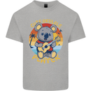 Cute Ukulele Player Koala Bear Kids T-Shirt Childrens Sports Grey