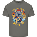 Cute Ukulele Player Koala Bear Mens Cotton T-Shirt Tee Top Charcoal