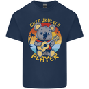 Cute Ukulele Player Koala Bear Mens Cotton T-Shirt Tee Top Navy Blue