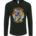 Cute Ukulele Player Koala Bear Mens Long Sleeve T-Shirt Black