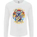 Cute Ukulele Player Koala Bear Mens Long Sleeve T-Shirt White