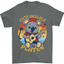 Cute Ukulele Player Koala Bear Mens T-Shirt 100% Cotton Charcoal