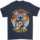 Cute Ukulele Player Koala Bear Mens T-Shirt 100% Cotton Navy Blue
