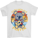 Cute Ukulele Player Koala Bear Mens T-Shirt 100% Cotton White