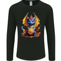 Cute Volleyball Dragon Kawaii Mens Long Sleeve T-Shirt Black