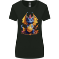 Cute Volleyball Dragon Kawaii Womens Wider Cut T-Shirt Black