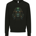 Cyber Gorilla Ape Fantasy Mens Sweatshirt Jumper Black